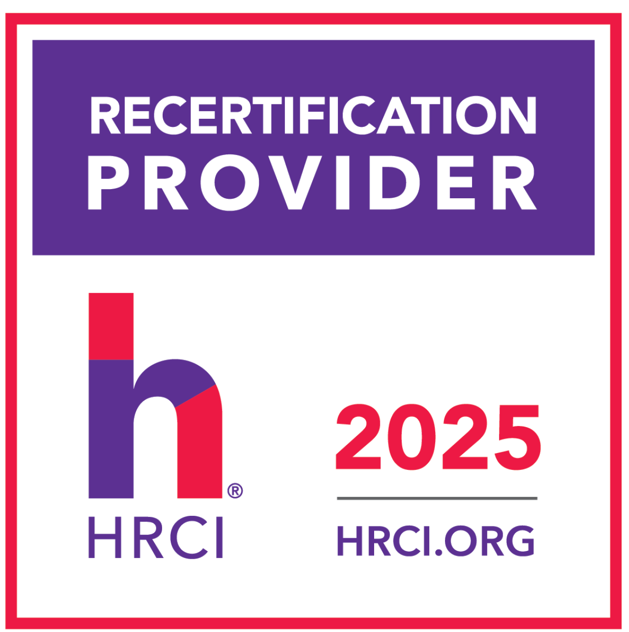 HRCI Recertification-Provider-Seal